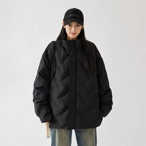 常规涂层布长袖男装潮流休闲百搭立领保暖棉服男翻领lf1024p85图片
