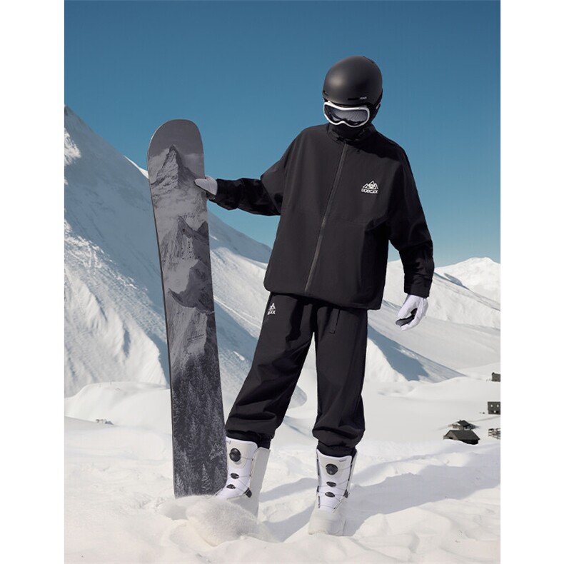 冬季户外运动防水双板男女情侣加绒连帽滑雪服衣裤套装TZ032-P210，男装休闲套装，电商A001-1