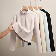 夏季简约修身百搭女款速干防晒立领开衫长袖，女装防晒衣，初己品牌服饰全品类供货