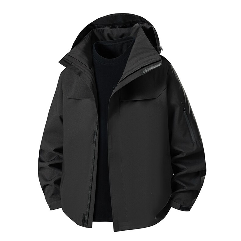 新款男女高品质户外登山服青少年学生冲锋衣夹克外套HS6606,男装夹克,星座1206（原A206）