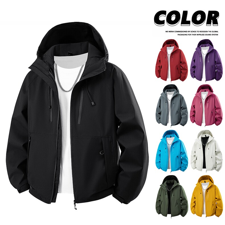直播品质2025秋季软壳户外休闲夹克冲锋衣连帽外套JK2366-P48图片