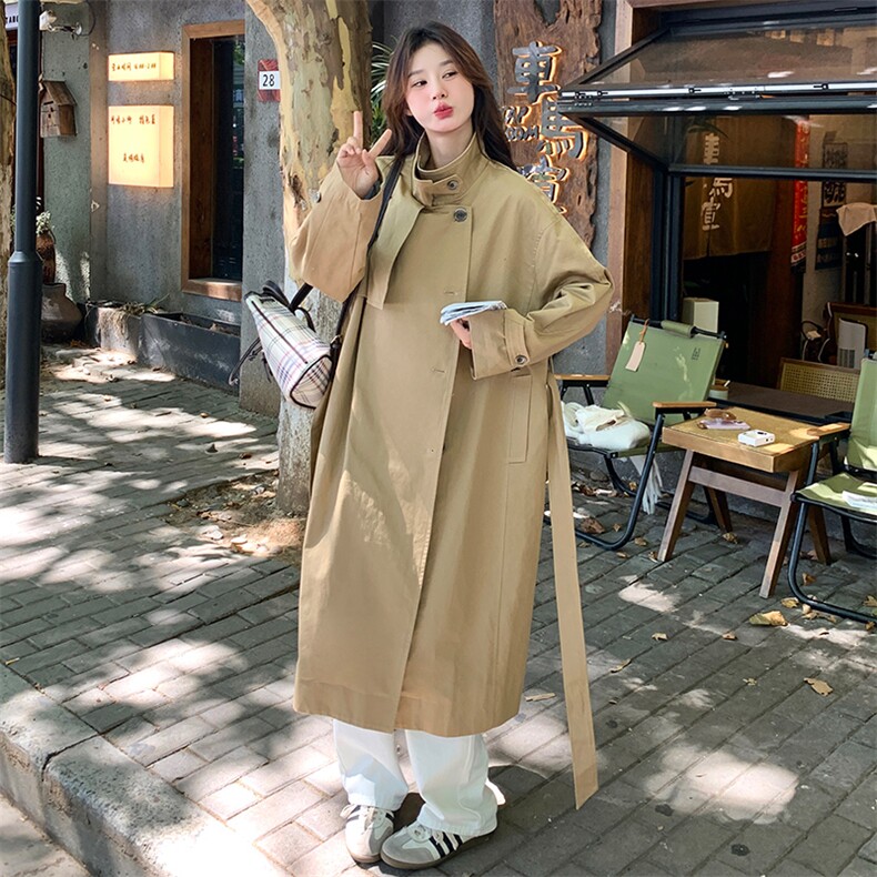 现货！韩系立领休闲高品质风衣外套2C260-Q009-P155-K228,女装风衣,2C260