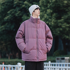 港风冬季新款立领棉服中性情侣风潮牌百搭棉衣外套111-P75，男装棉衣，星座717