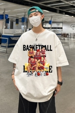 灌篮高手动漫重磅宽松印花情侣短袖大码T恤衫男D301P28控39，男装T恤，电商A335-1（原A458）