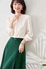 1201#精致拼接衬衣，其它，束索