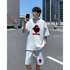 套装！华夫格套装短袖T恤短裤男TZ240-特P38，男装牛仔裤，电商B367
