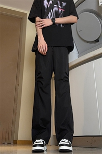 SS-K188-TP25 2024夏季新款港风大码防水修身拉链微喇冲锋裤男图片