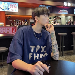 麂皮绒！重磅麂皮绒短袖t恤男JT443-P25图片