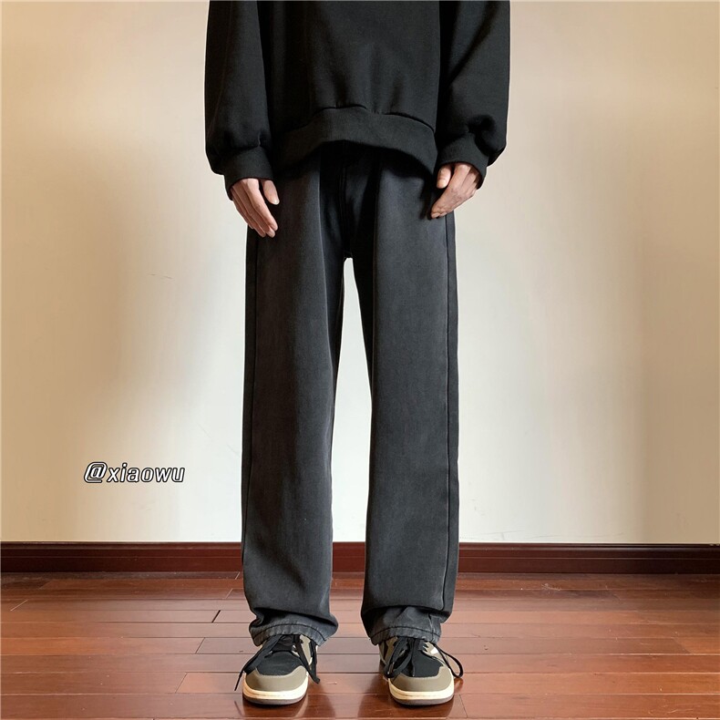 加绒牛仔裤小直脚B342-K7012-P35 JR45 控59图片
