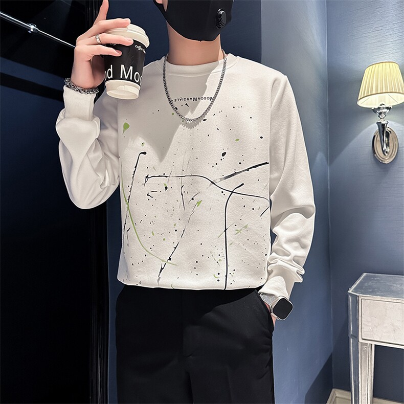 痞帅高级感卫衣外套男印花社会小伙店主风潮牌301C-WY39-P58控78,女装短外套,星座301C（原B323）