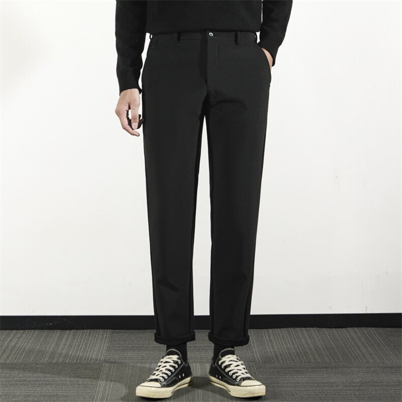 加厚西裤男士商务休闲长裤垂感职业正装抗皱免烫西装裤男K10/P40，男装西裤，星座506