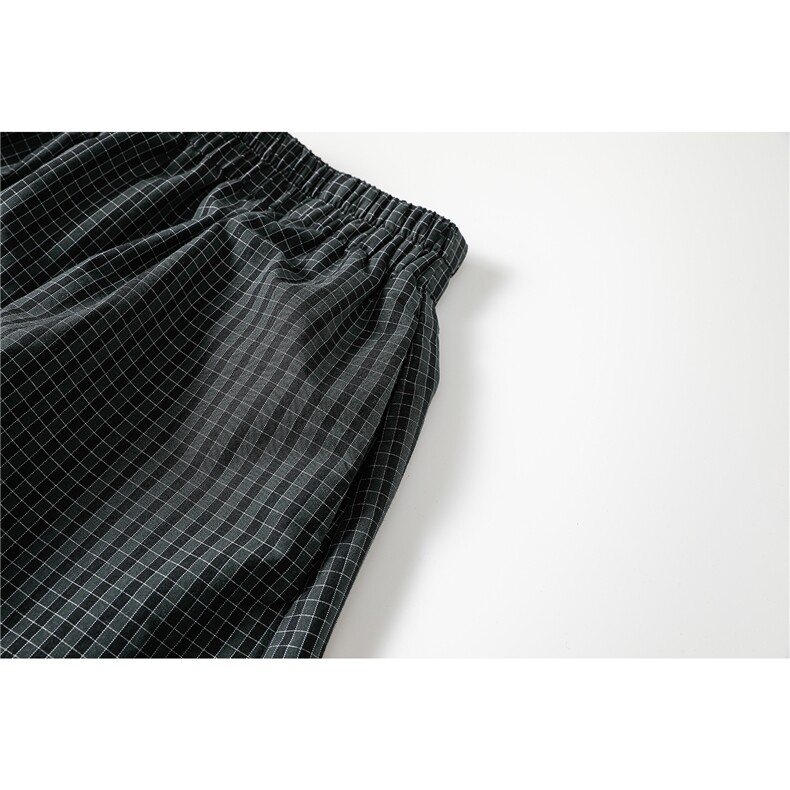 6XL-M美式复古休闲格子裤男阔腿裤灯笼裤K9187-P46260g,男装休闲裤,电商D206-1