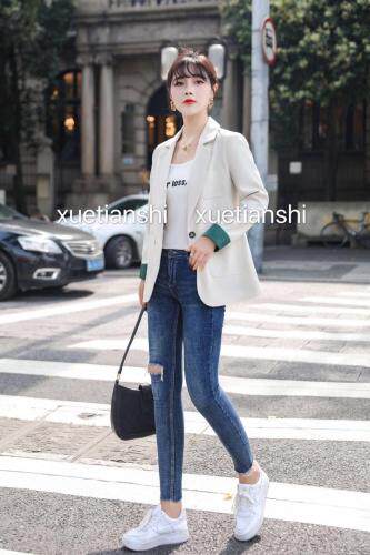 【现货】春装韩版时尚休闲女装小西装，女装西装，雪天使