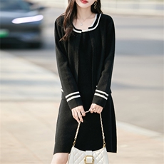 2025百搭时尚简约女款羊毛开衫套装，女装羊毛衫，哲奥羊绒