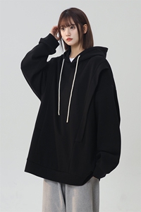WY5001/P65春装新款高品质不起球连帽个性卫衣男潮流宽松上衣外套图片