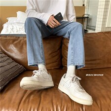小直筒纯色九分牛仔裤NB360P50，男装牛仔裤，电商D325