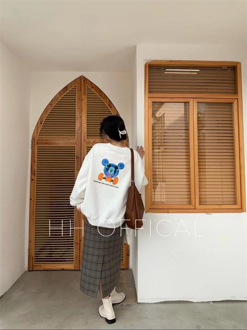 爆加婴儿绒圆领卫衣，女装卫衣/绒衫，hh