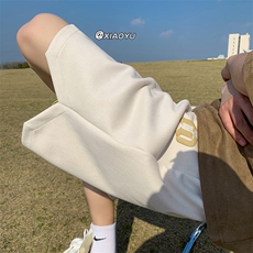XZ616夏季新款麂皮绒发泡字母休闲短裤五分裤TY817P45控55，男装休闲裤，星座512A（原616）