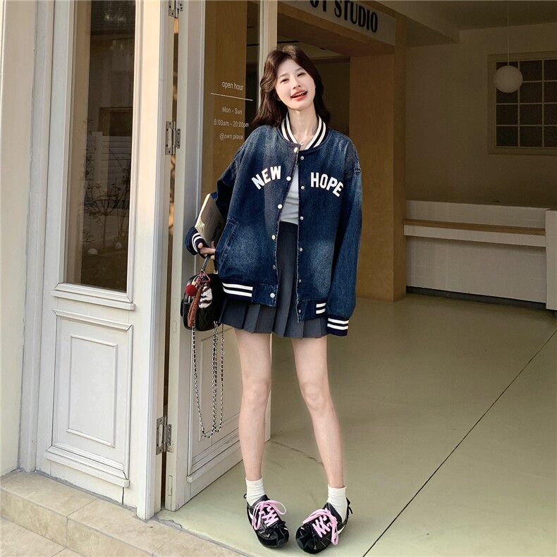 出货26春新品刺绣牛仔棒球服外套2C293-Q922-P170-K278,女装短外套,2C293