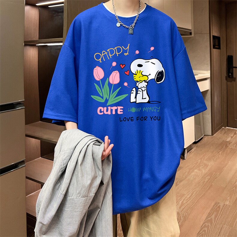 华夫格t恤男短袖男大码五分袖酒店风HT73324-P22,男装T恤,电商A040