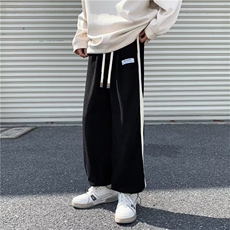 美式街头灯芯绒休闲长裤条纹宽松运动直筒抽绳阔腿裤潮GK826-p35，男装休闲裤，星座1008-1