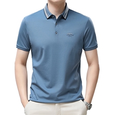夏季男士短袖休闲t恤百搭polo衫中年爸爸夏装上衣QP1631-P57，男装Polo衫，星座1105-3