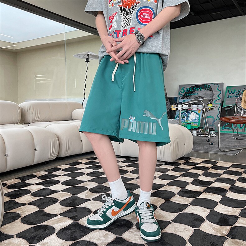 DK39227-P15港风休闲短裤男士大码运动五分裤男中裤男马裤,男装休闲裤,电商A040