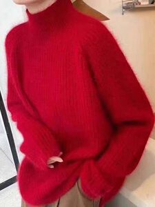 半高领女设计感麻花打底秋冬高级感超好看毛衣,邓超孙俪日常穿搭图片