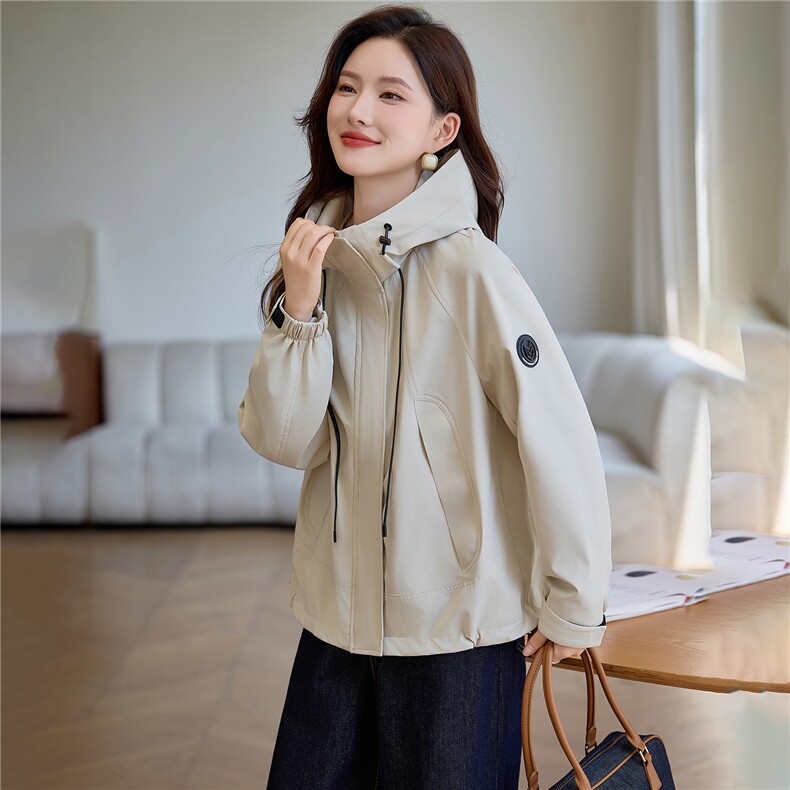 现货连帽外套女,女装短外套,韩派