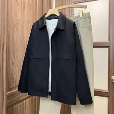 1506/QFA2160/P62薄款翻领行政夹克外套商务百搭茄克纯色夹克衫，男装夹克，星座1506
