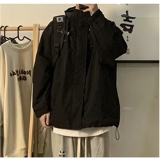 美式复古铆钉夹克男春秋季宽松cleanfit潮牌痞帅伐木翻领工装外套，男装夹克，星座506A