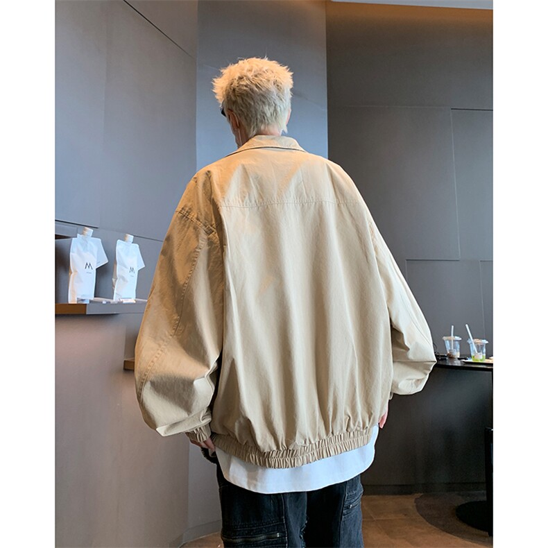 双面穿格子夹克男士韩版潮流棒球服宽松2024秋冬ins外套W5966-P72,男装夹克,星座412-2