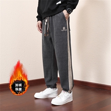 2309加绒/P55休闲裤男美式个性大码宽松潮男百搭长裤子运动卫裤男，男装休闲裤，星座1204