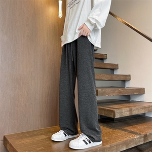8XL-M 特大码糯米裤男垂感直筒宽松休闲羊绒裤子K995P55控78图片