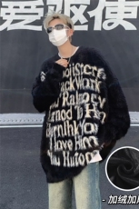 北极绒加绒加厚美式复古毛衣常规P52/加绒P68，男装针织衫/毛衣，星座205-3