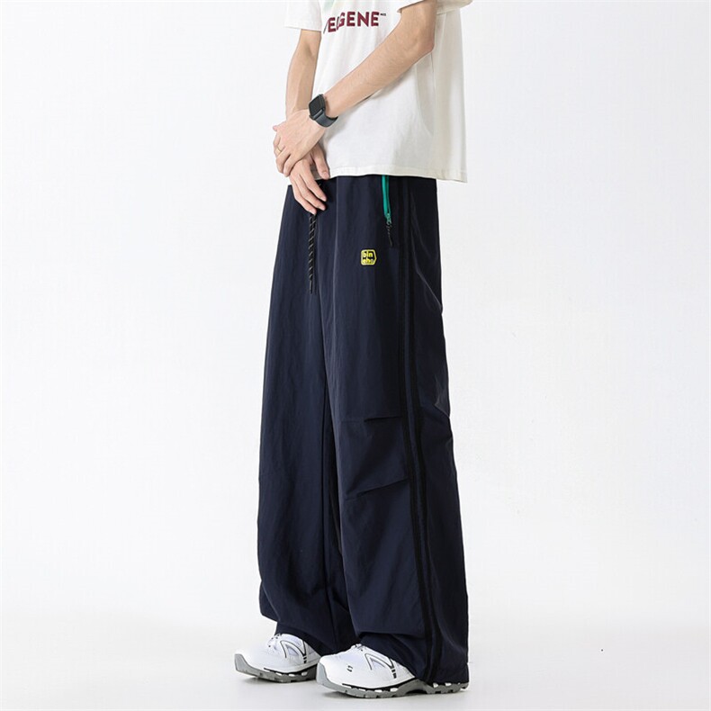 美式拉链褶皱伞兵工装裤男女春夏运动速干直筒休闲冲锋裤K688-P43,男装工装外套,星座308B-1