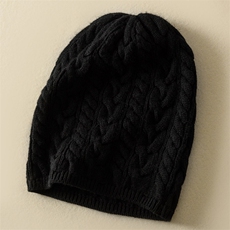 毛线帽子女秋冬季大头围羊毛加厚保暖护耳针织堆堆冷帽女2025新款，帽子，九月九羊绒