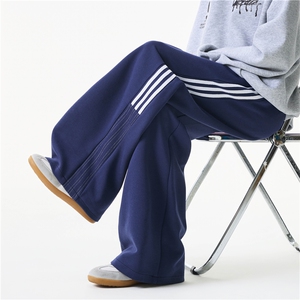 抖音品质美式休闲条纹明线拼接设计感卫裤B315-K25926-特p35控78图片