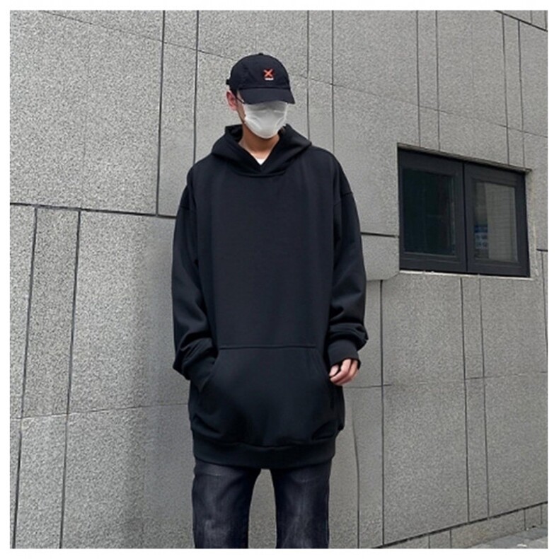 网图重磅65棉450克双排扣连帽卫衣纯色短宽套头外套男RH5311-P48,女装短外套,四季星座610B