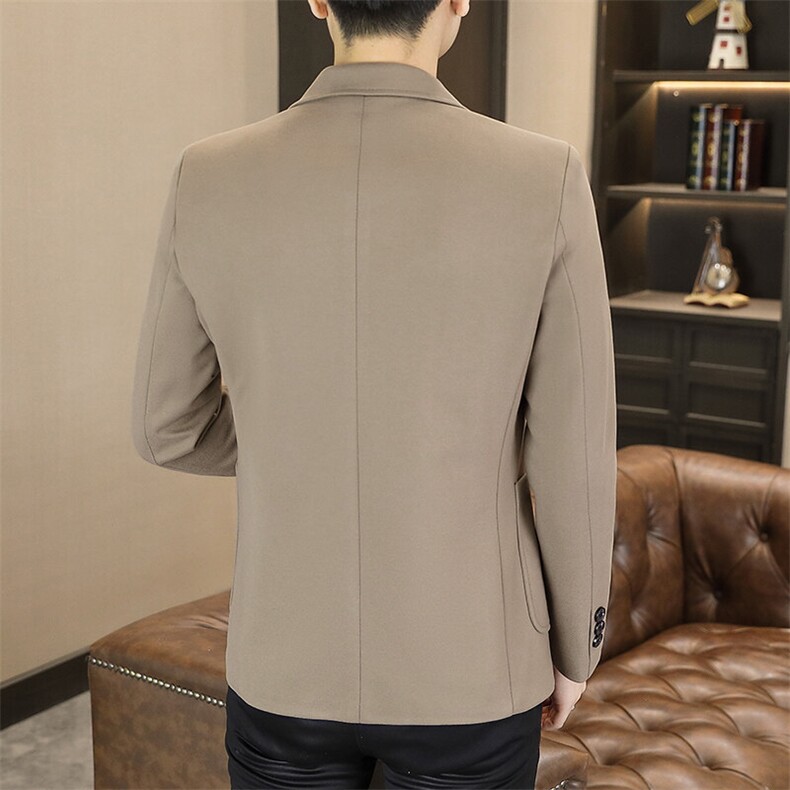 纯色单西新款冬季男士纯色两粒扣毛呢西服XZ613B-5238-P90,男装西服,星座613B