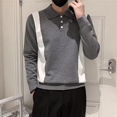 男士POLO衫毛衣青少年翻领针织衫潮流打底衫秋S804-P53，男装针织衫/毛衣，星座1109-3