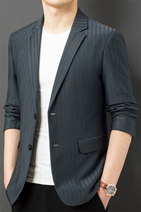 CA23003钱塘2020-2春秋薄款休闲时尚百搭中年男士西服外套P173图片