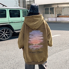 2024新款秋装复古美式水洗做旧宽松连帽卫衣301B-JB7883-P68，男装卫衣，星座301B