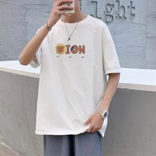 短袖男夏宽松纯棉T恤男百搭港风韩版情侣中性日系潮DT0253P20，男装T恤，星座1016-1（原电商B408-1）