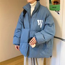 港风秋冬新款保暖立领宽松棉服外套男MY62048P95控118，男装棉衣，电商A268A
