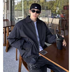 美式飞行夹克棉衣男款痞帅翻领短款加厚行政外套特P56，男装夹克，电商C307