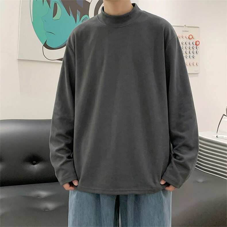德绒半高领加绒打底衫【现货】C403A-T96-特P12.5加绒-特P20,男装T恤,电商C403A