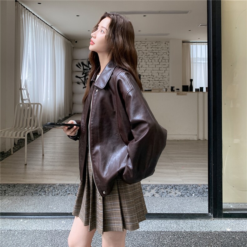 2C217现货皮衣外套款号8058P145K218,女装皮衣,2C217