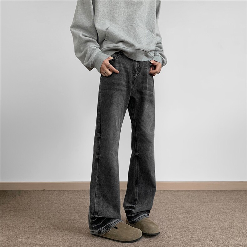 C315-G3010秋冬现货美潮高品质重水洗微喇牛仔裤地毯(P70X98)7,男装牛仔裤,电商C315