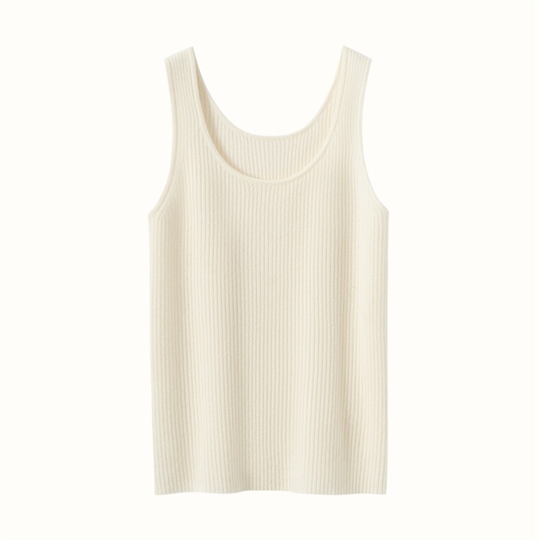 2025年秋季套头百搭圆领抽条吊带时尚百搭通勤，女装背心吊带，迎冬羊绒